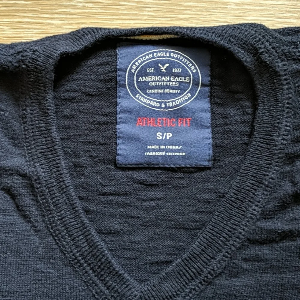 American Eagle V-Neck Cotton Knit Sweater